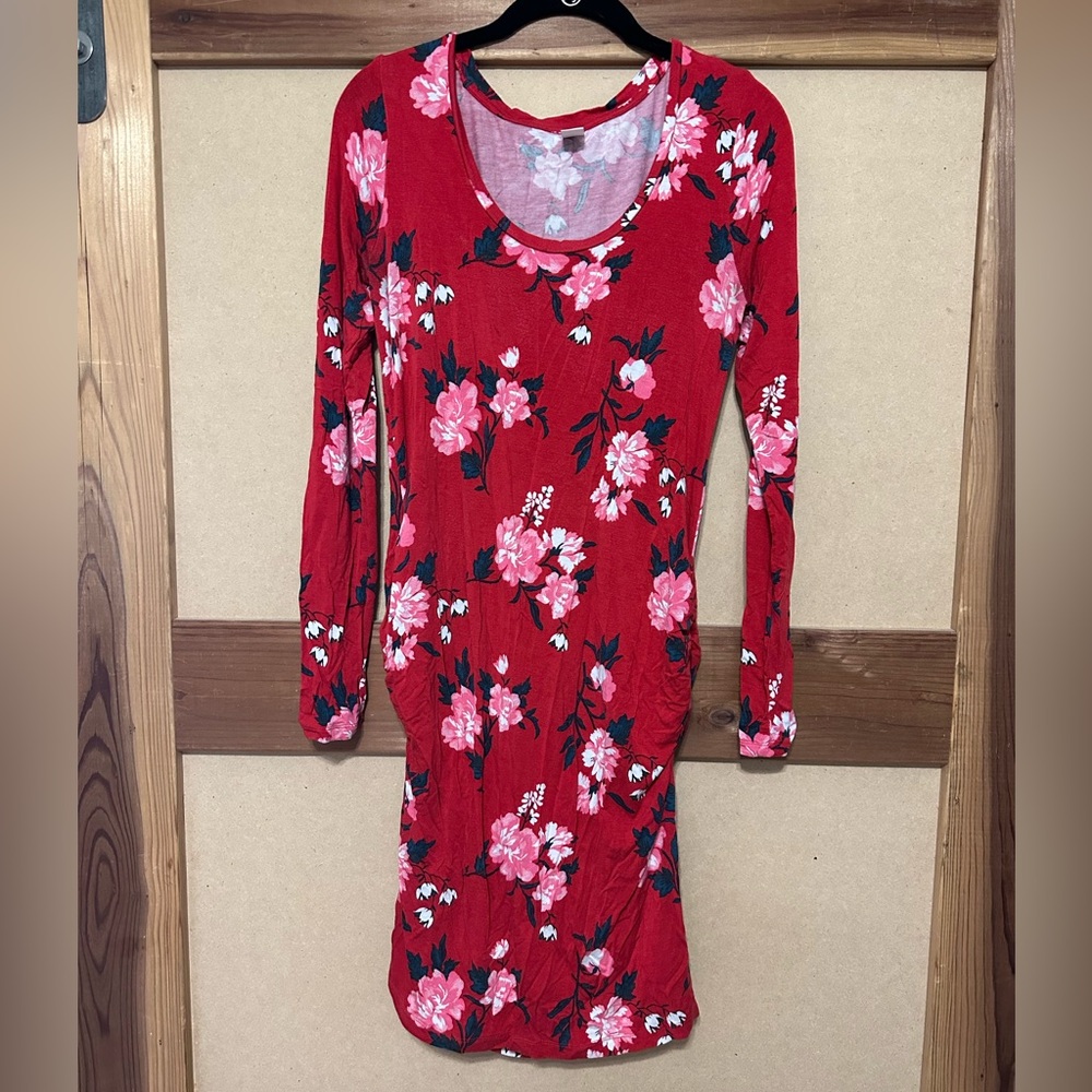 Maternity Dress - Long Sleeve Knee Length